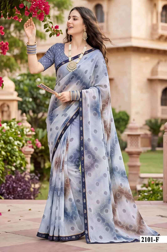 Vallabhi Vardani Vol 21 Weightless Floral Print Saree