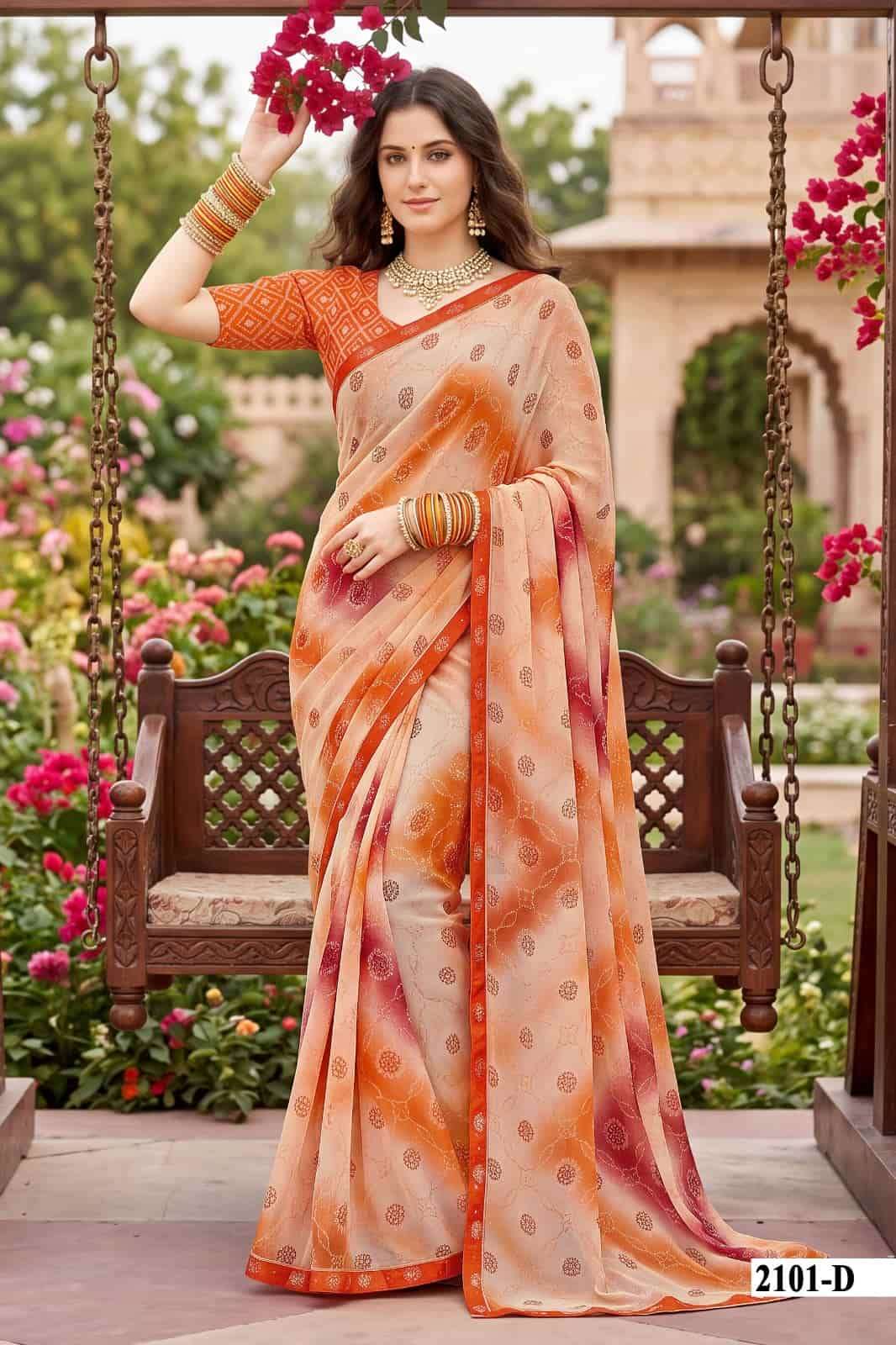 Vallabhi Vardani Vol 21 Weightless Floral Print Saree