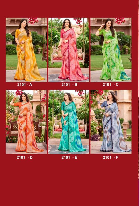 Vallabhi Vardani Vol 21 Weightless Floral Print Saree