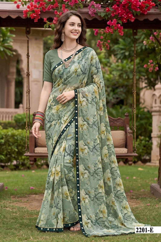 Vallabhi Vardani Vol 22 Weightless Floral Print Georgette Saree