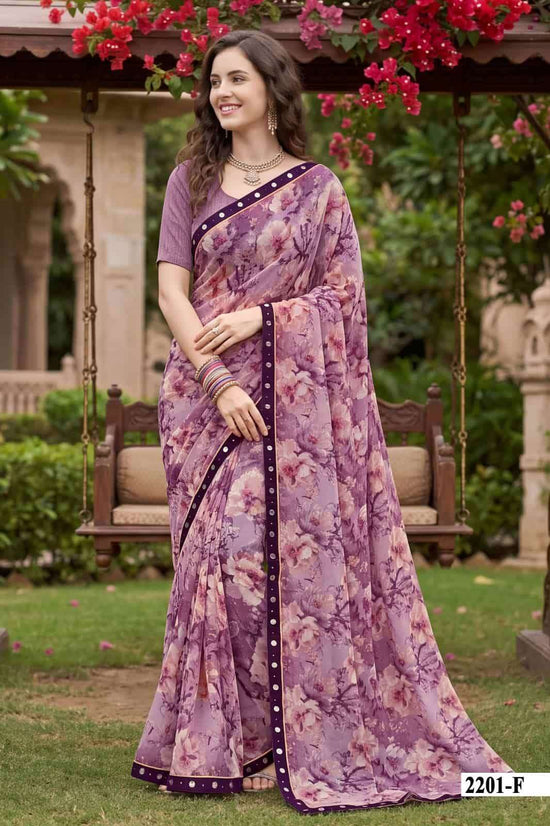 Vallabhi Vardani Vol 22 Weightless Floral Print Georgette Saree