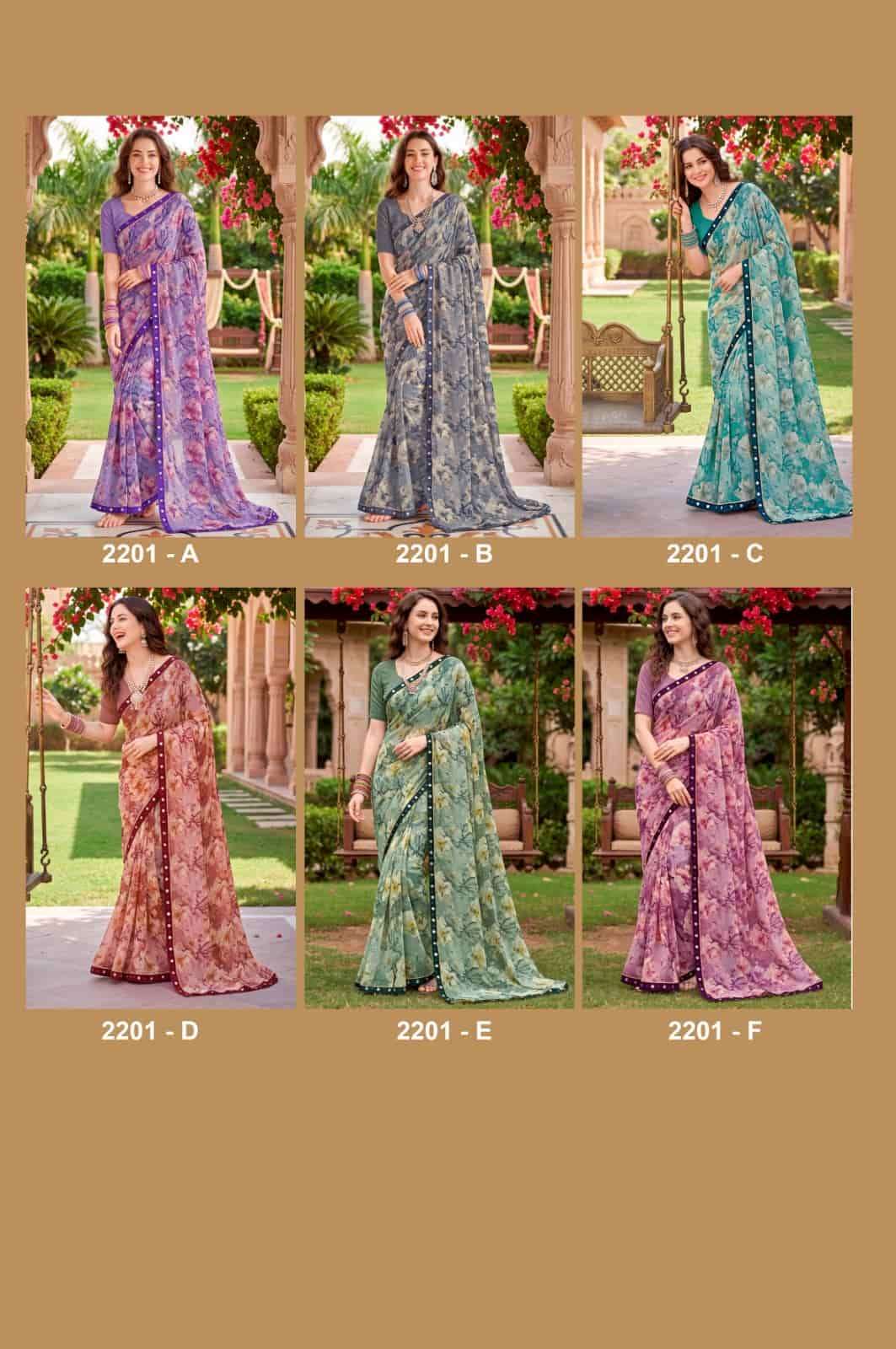 Vallabhi Vardani Vol 22 Weightless Floral Print Georgette Saree