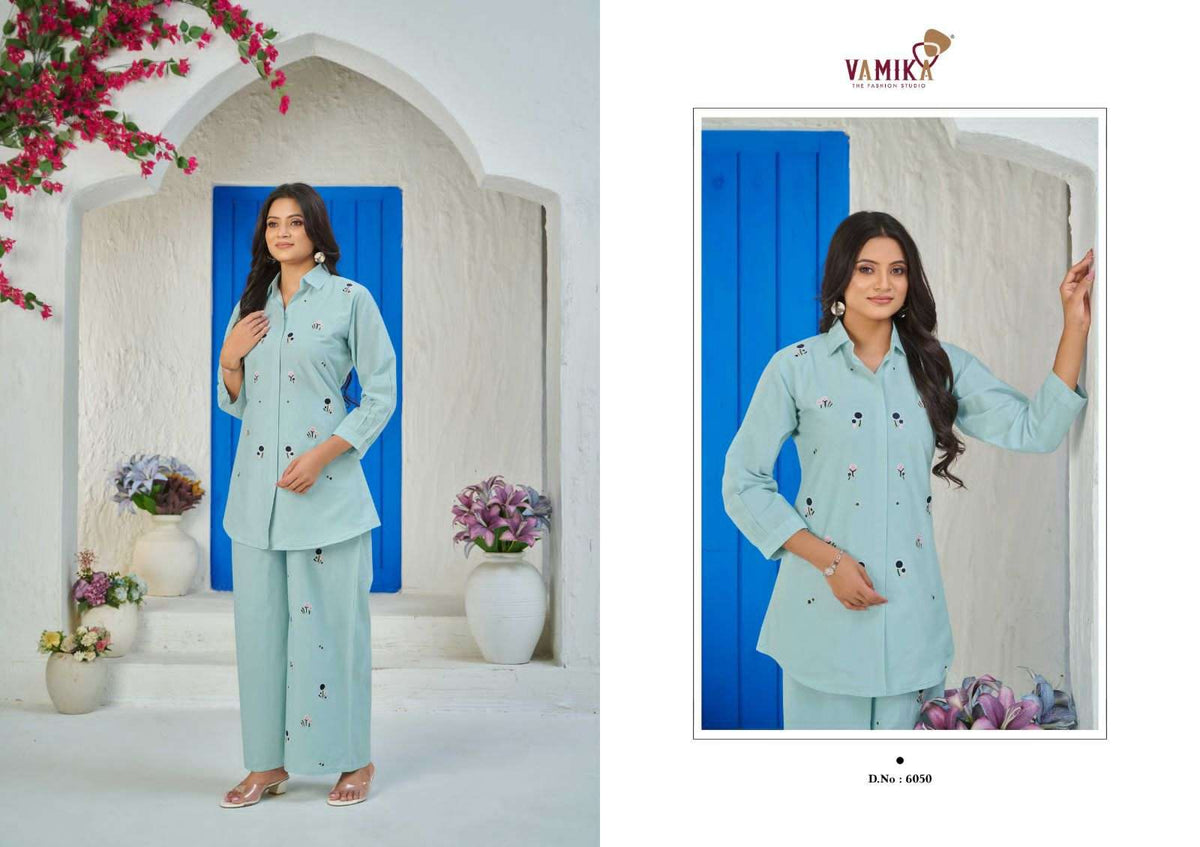 Vamika Elite Cambric Cotton Co Ord Set
