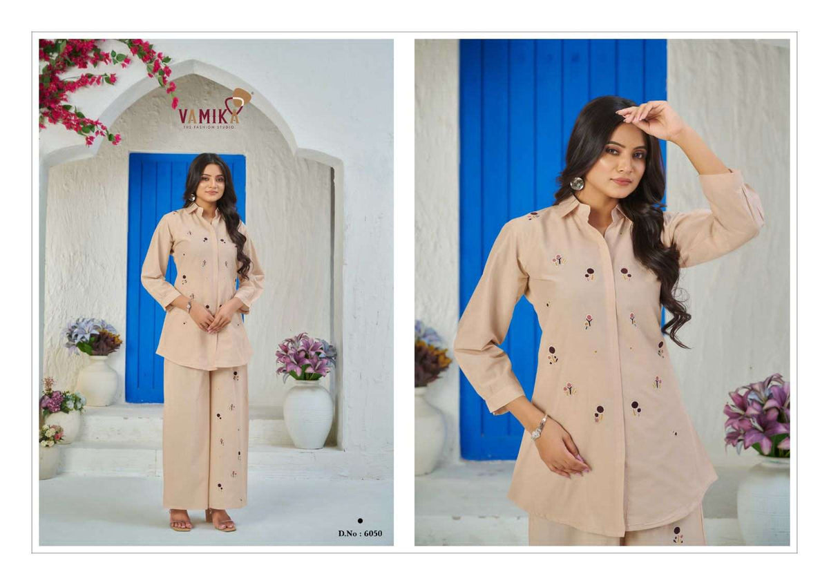 Vamika Elite Cambric Cotton Co Ord Set