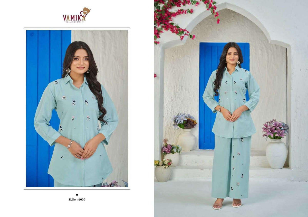 Vamika Elite Cambric Cotton Co Ord Set