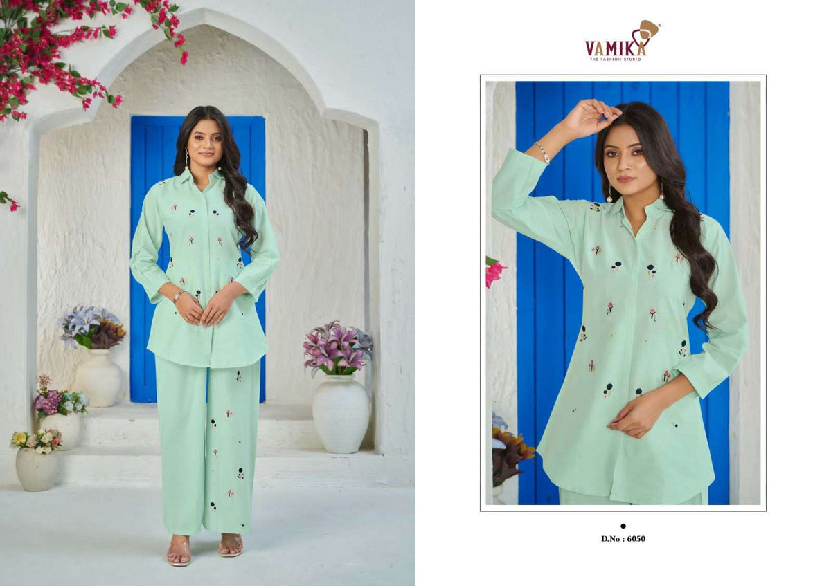 Vamika Elite Cambric Cotton Co Ord Set
