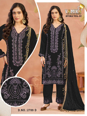 Vamika Fashion Avika Vol 2 Gazi Silk Salwar Suit Set - Amrah Wholesale