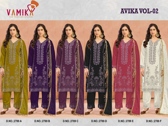 Vamika Fashion Avika Vol 2 Gazi Silk Salwar Suit Set - Amrah Wholesale