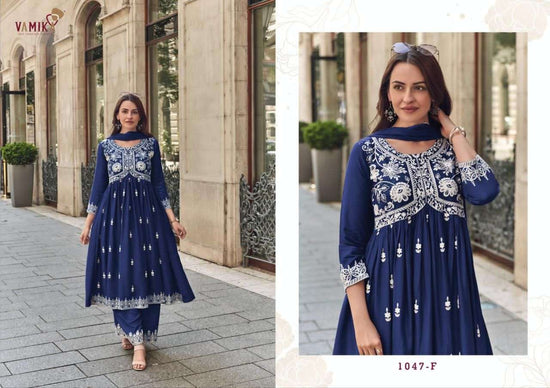 Vamika Lakhnavi Vol 8 Gold - Amrah Wholesale