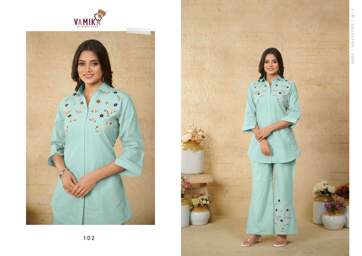 Vamika Victoria Kurti Pant Set - Amrah Wholesale