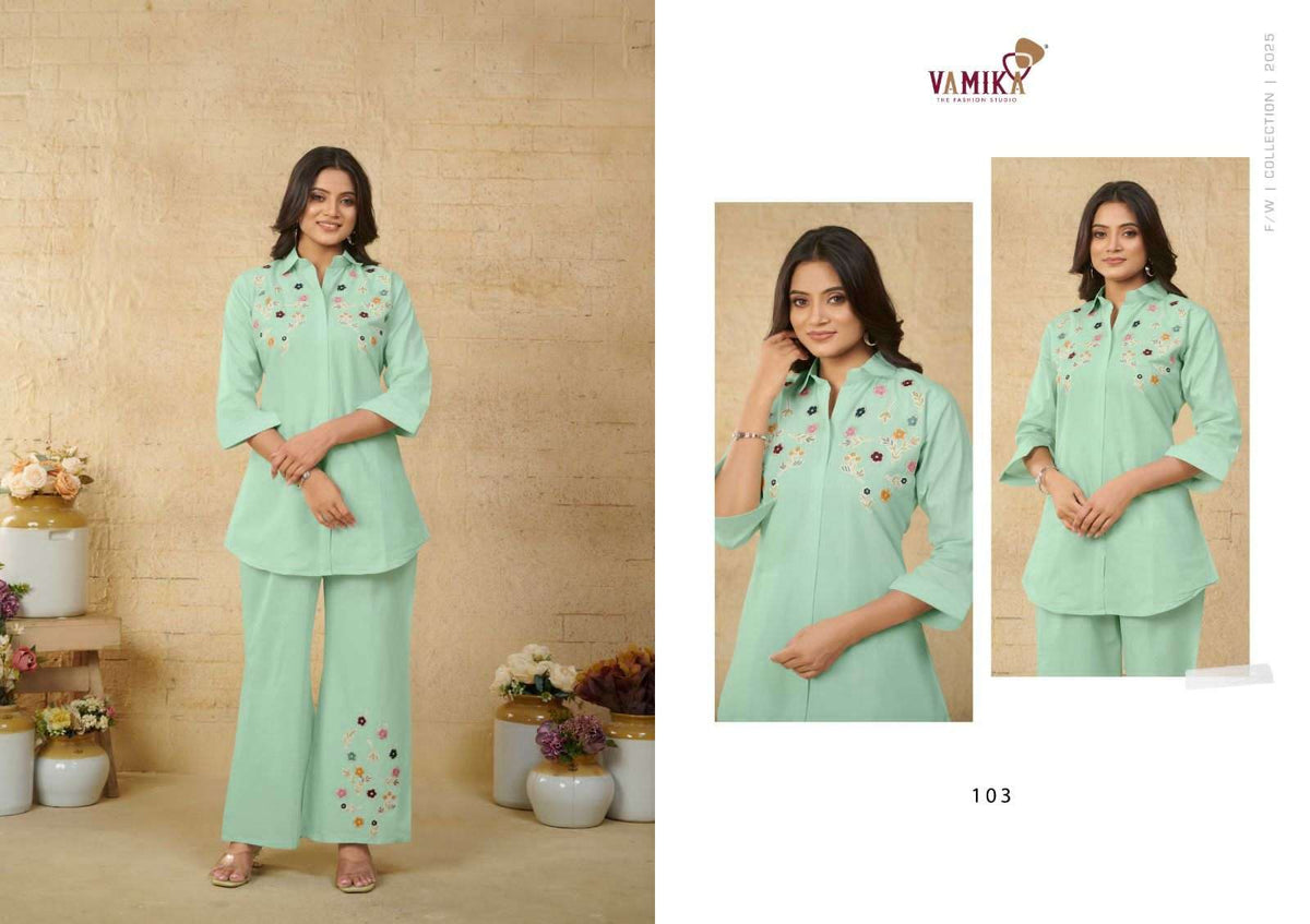 Vamika Victoria Kurti Pant Set - Amrah Wholesale