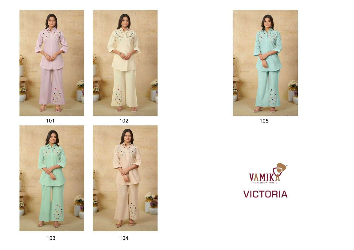 Vamika Victoria Kurti Pant Set - Amrah Wholesale
