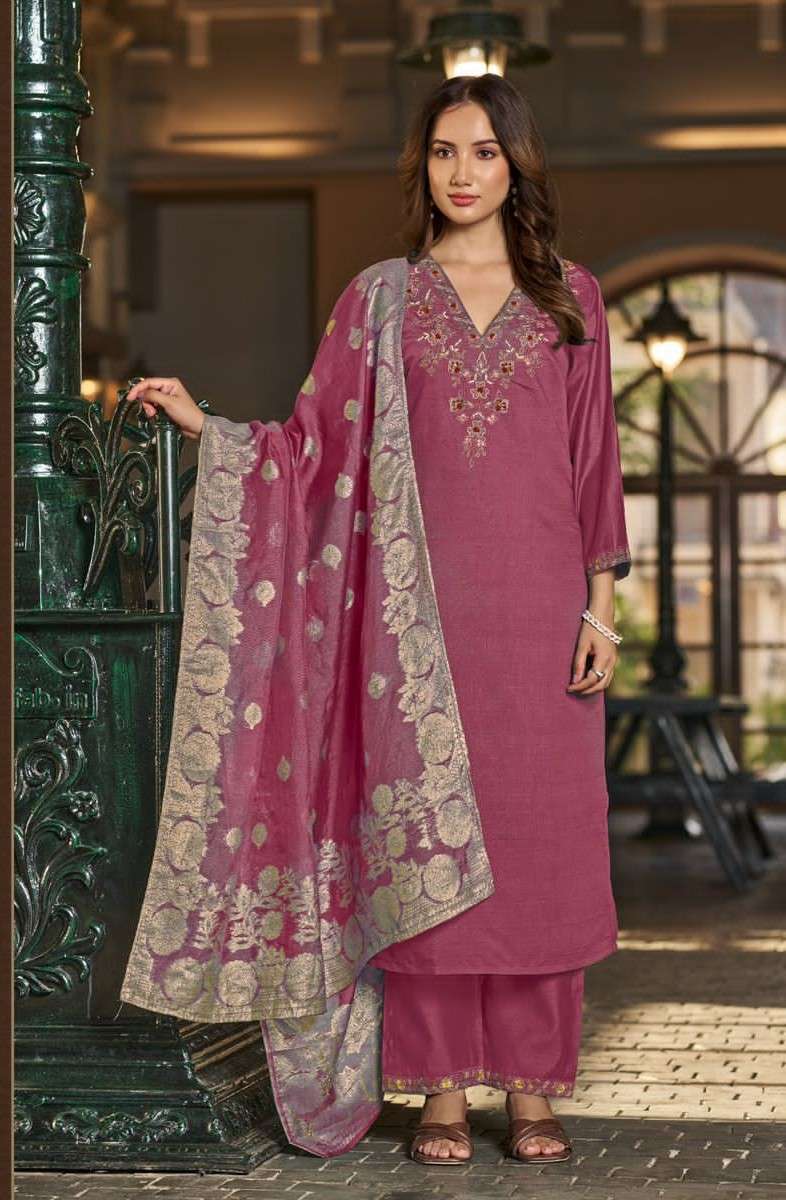 Vamika Fashion Zoya Stitched Viscose Salwar Suit Set
