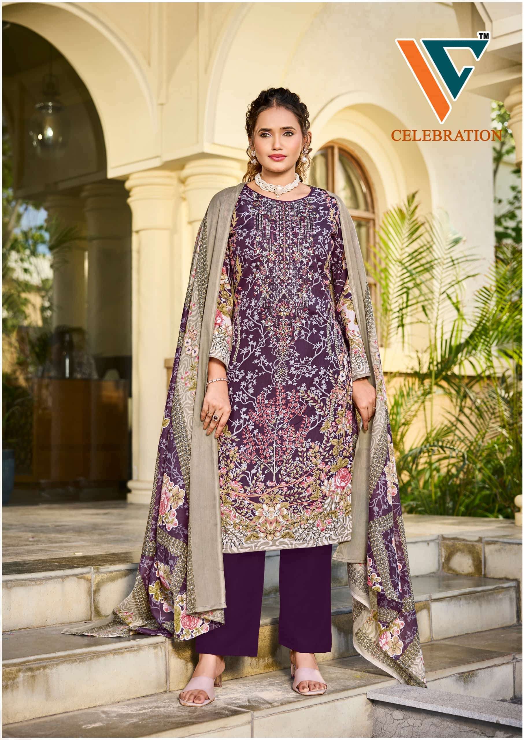 VANDANA CREATION Celebration Vol-2 Cotton Printed Unstitched Dress Material Wholesale