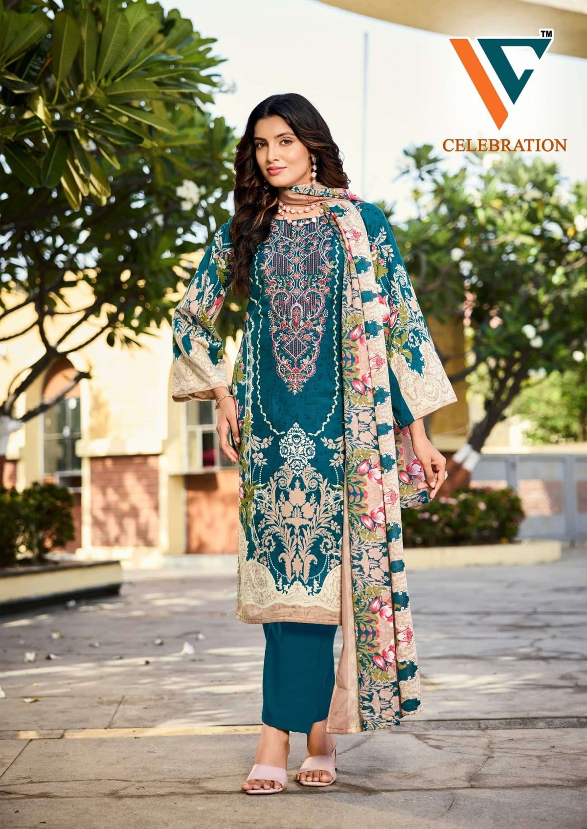 VANDANA CREATION Celebration Vol-2 Cotton Printed Unstitched Dress Material Wholesale - Amrah Wholesale