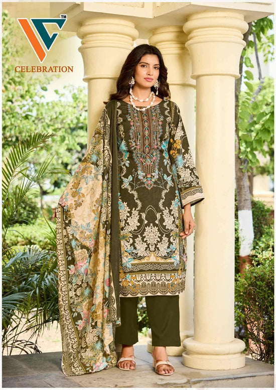 VANDANA CREATION Celebration Vol-2 Cotton Printed Unstitched Dress Material Wholesale - Amrah Wholesale