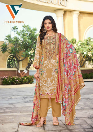 VANDANA CREATION Celebration Vol-2 Cotton Printed Unstitched Dress Material Wholesale - Amrah Wholesale