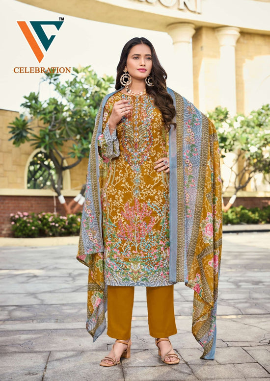 VANDANA CREATION Celebration Vol-2 Cotton Printed Unstitched Dress Material Wholesale - Amrah Wholesale