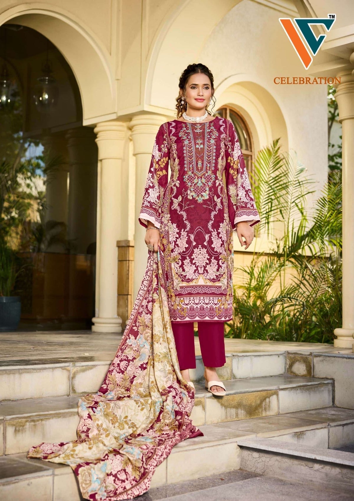 VANDANA CREATION Celebration Vol-2 Cotton Printed Unstitched Dress Material Wholesale - Amrah Wholesale