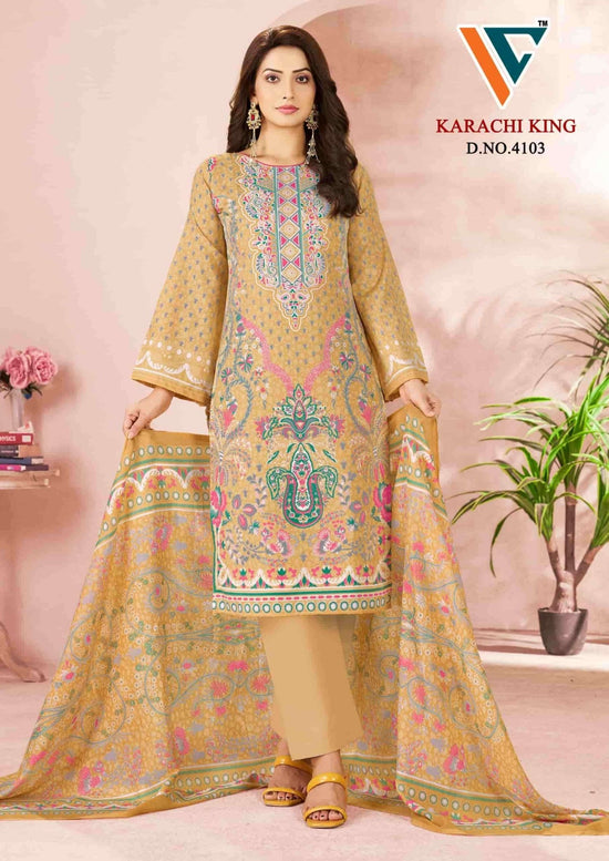 Vandana Creation Karachi King Vol 41 Cotton Pakistani Suit - Amrah Wholesale