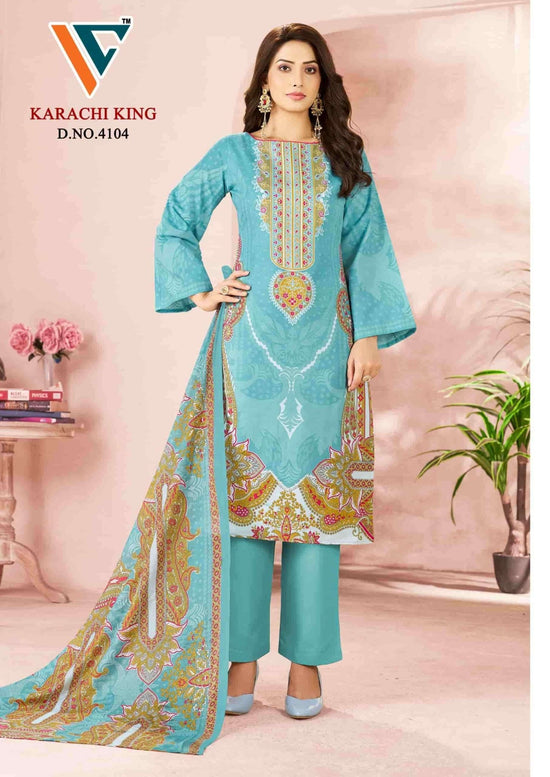 Vandana Creation Karachi King Vol 41 Cotton Pakistani Suit - Amrah Wholesale