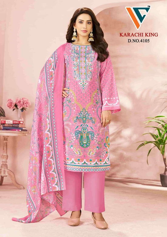 Vandana Creation Karachi King Vol 41 Cotton Pakistani Suit - Amrah Wholesale