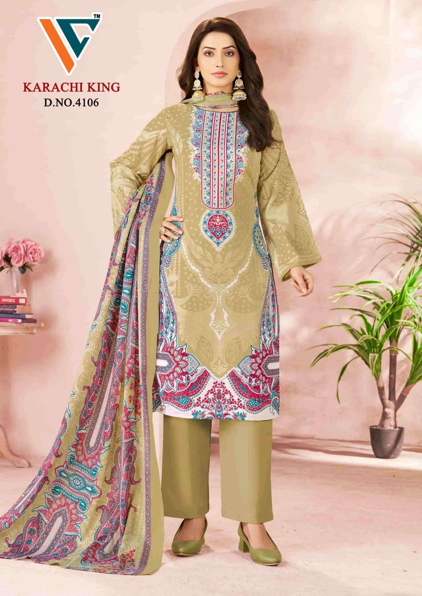 Vandana Creation Karachi King Vol 41 Cotton Pakistani Suit - Amrah Wholesale