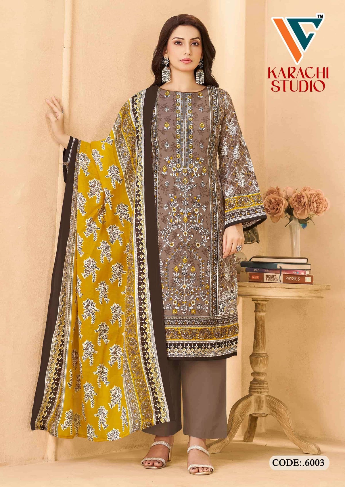 Vandana Creation Karachi Studio Vol 6 Printed Karachi Cotton Dress Material