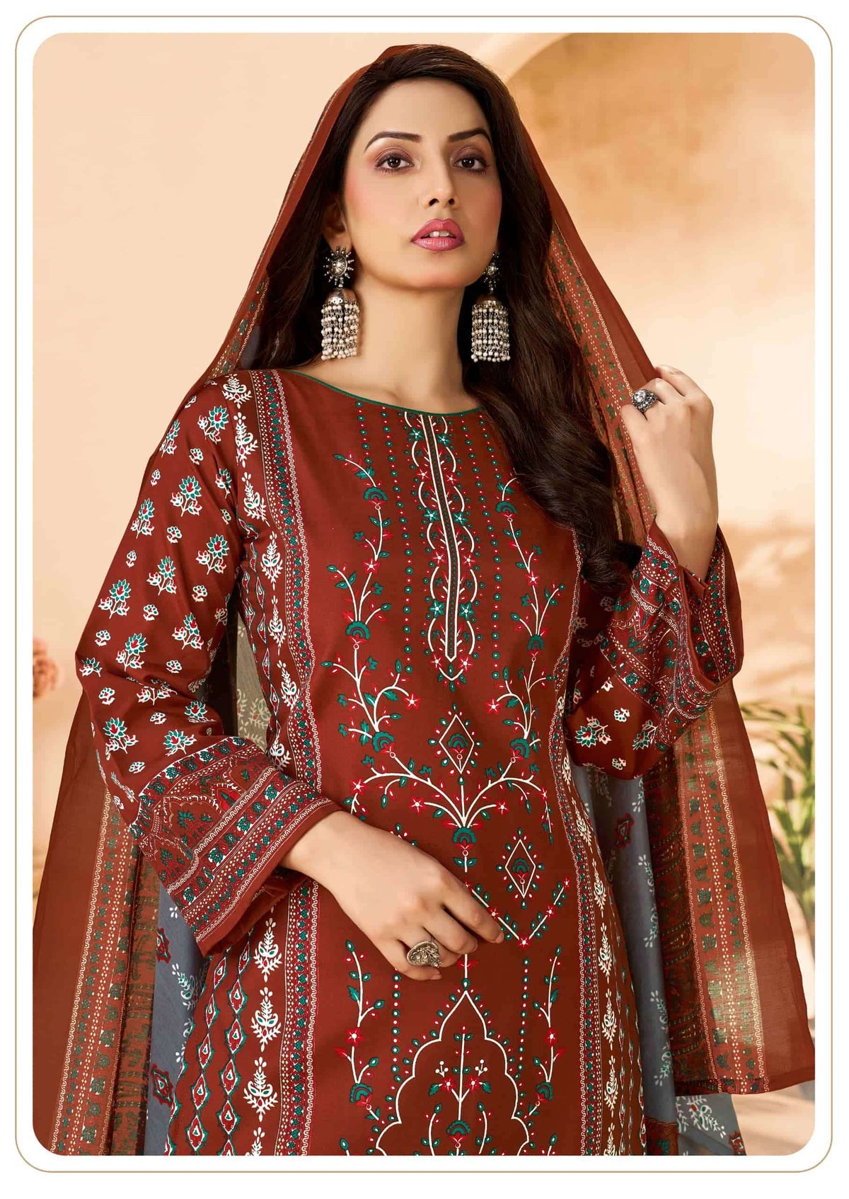 Vandana Creation Karachi Studio Vol 6 Printed Karachi Cotton Dress Material