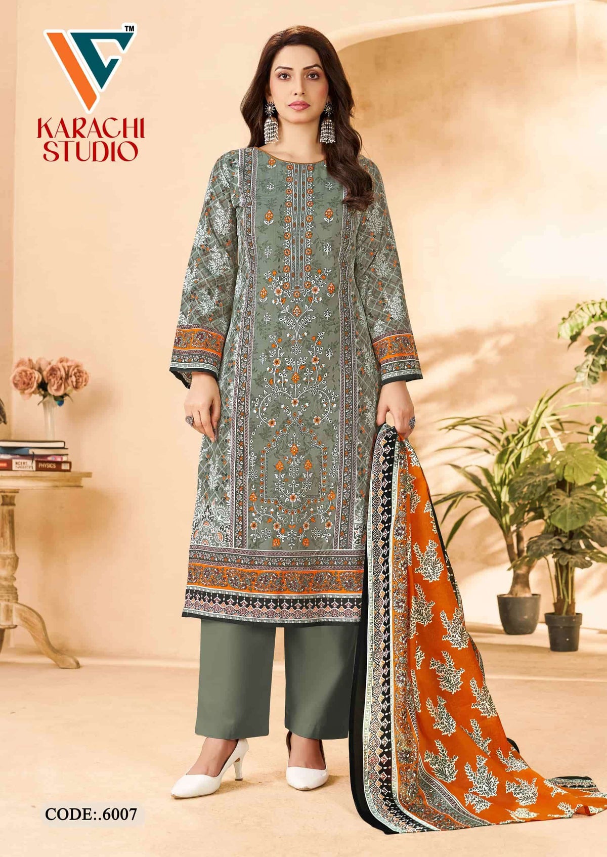 Vandana Creation Karachi Studio Vol 6 Printed Karachi Cotton Dress Material