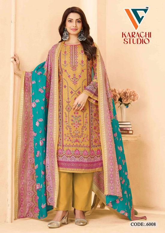 Vandana Creation Karachi Studio Vol 6 Printed Karachi Cotton Dress Material