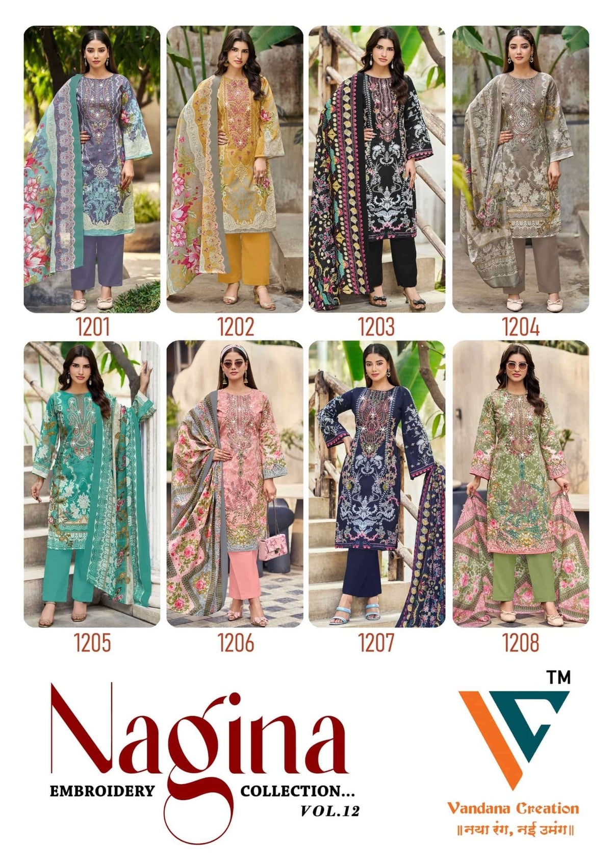 Vandana Creation Nagina Vol - 12 Cotton Dress Material - Amrah Wholesale