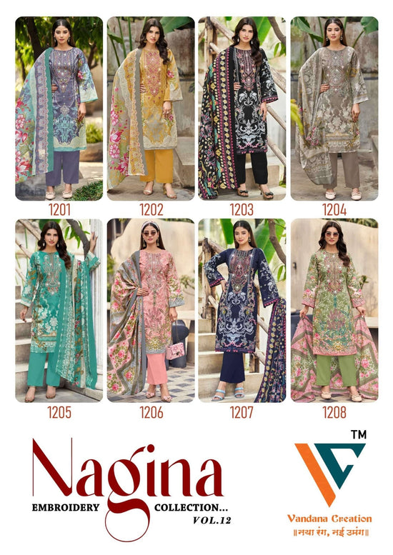 Vandana Creation Nagina Vol - 12 Cotton Dress Material - Amrah Wholesale