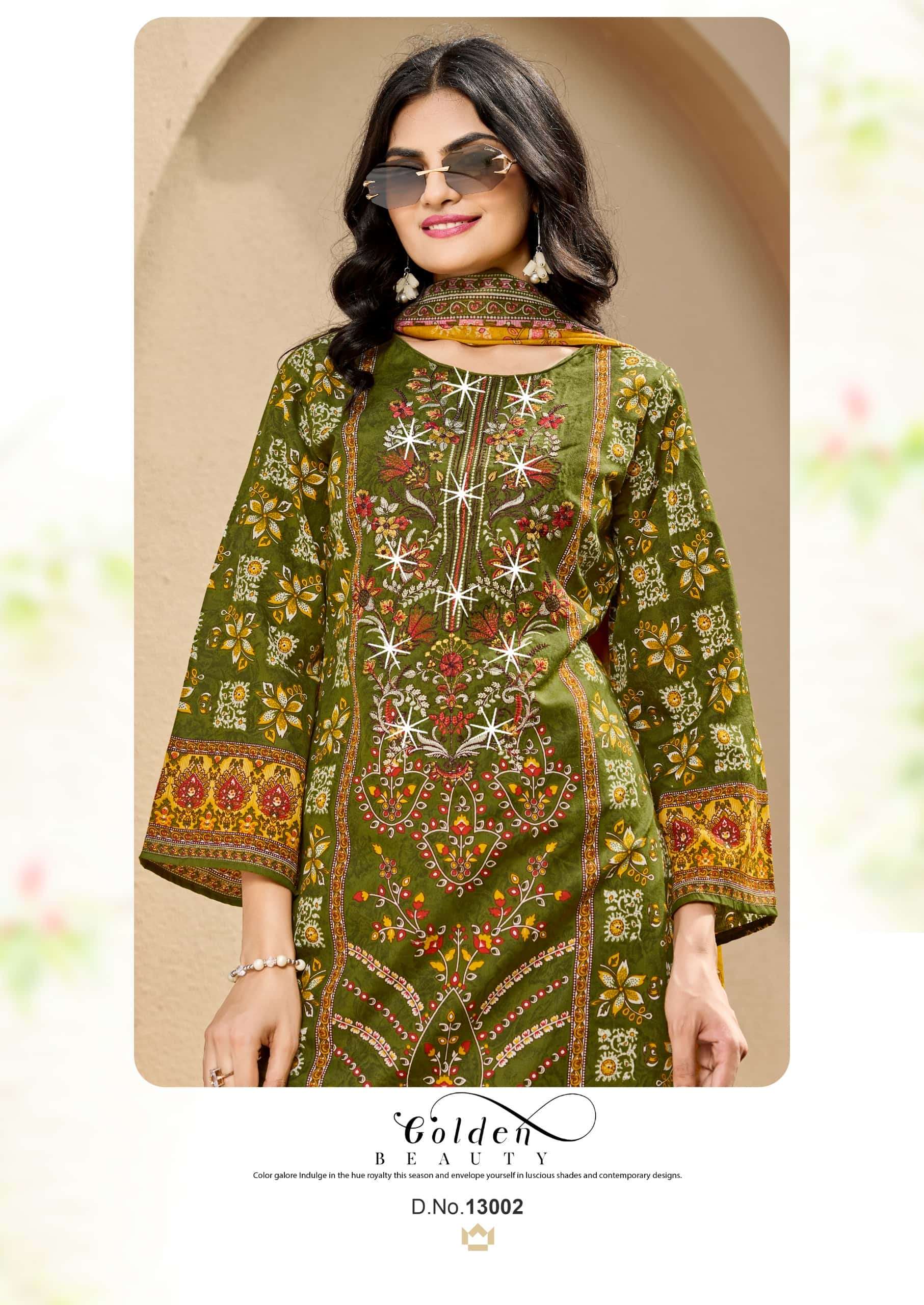 Vandana Creation Nagina Vol 13 Cotton Embroidered Dress Material Wholesale Price