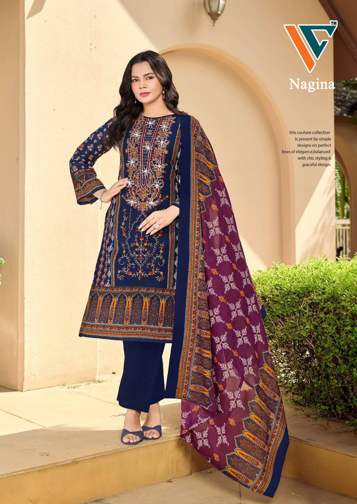 Vandana Creation Nagina Vol 13 Cotton Embroidered Dress Material Wholesale Price