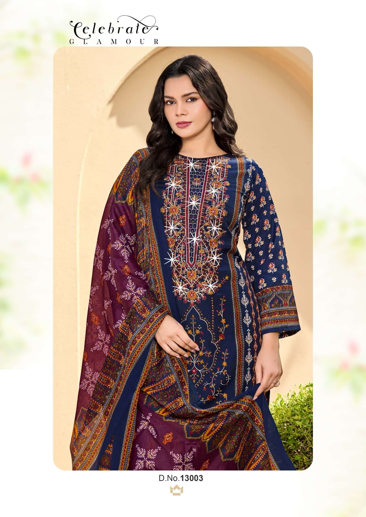 Vandana Creation Nagina Vol 13 Cotton Embroidered Dress Material Wholesale Price