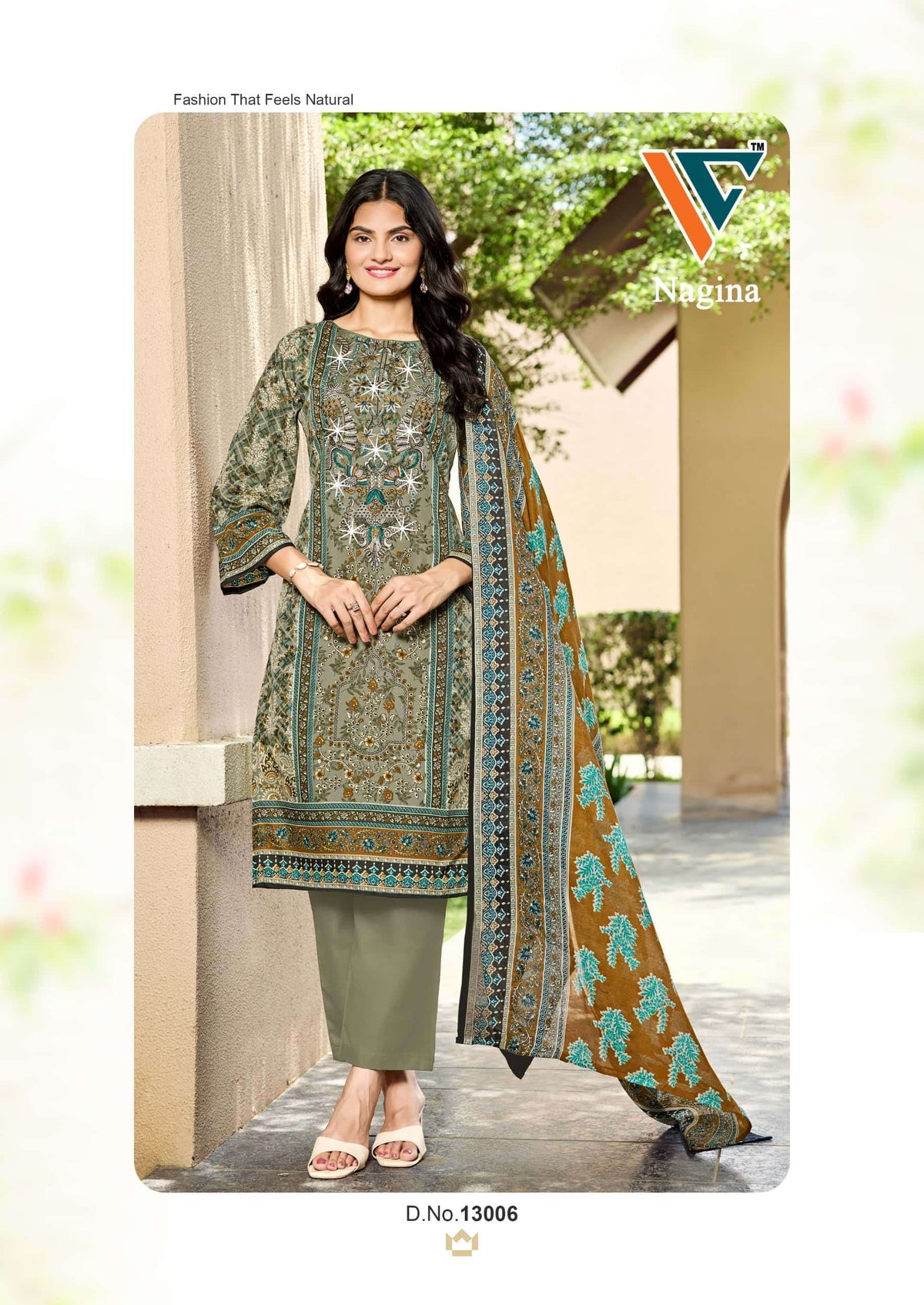 Vandana Creation Nagina Vol 13 Cotton Embroidered Dress Material Wholesale Price