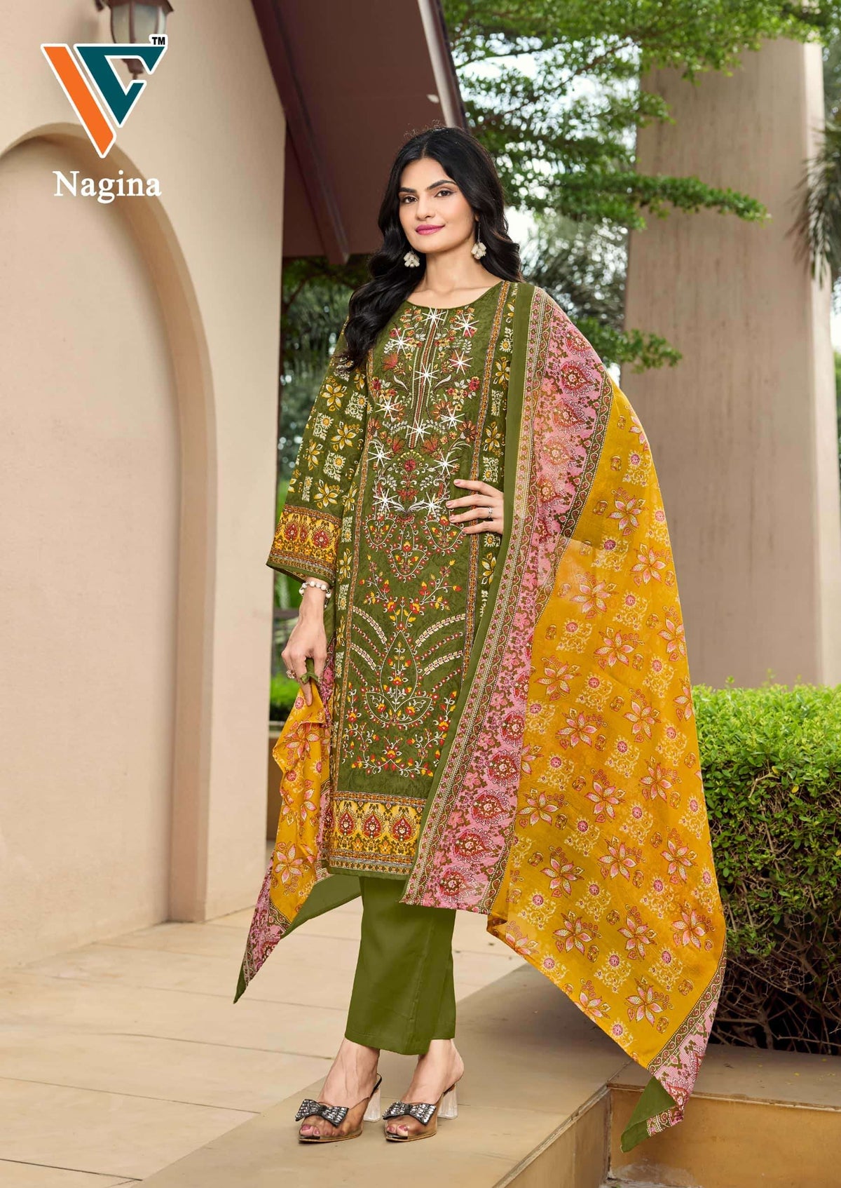 Vandana Creation Nagina Vol 13 Cotton Embroidered Dress Material Wholesale Price