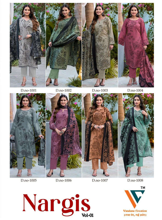 Vandana Creation Nargis Vol - 01 Cotton Dress Material - Amrah Wholesale
