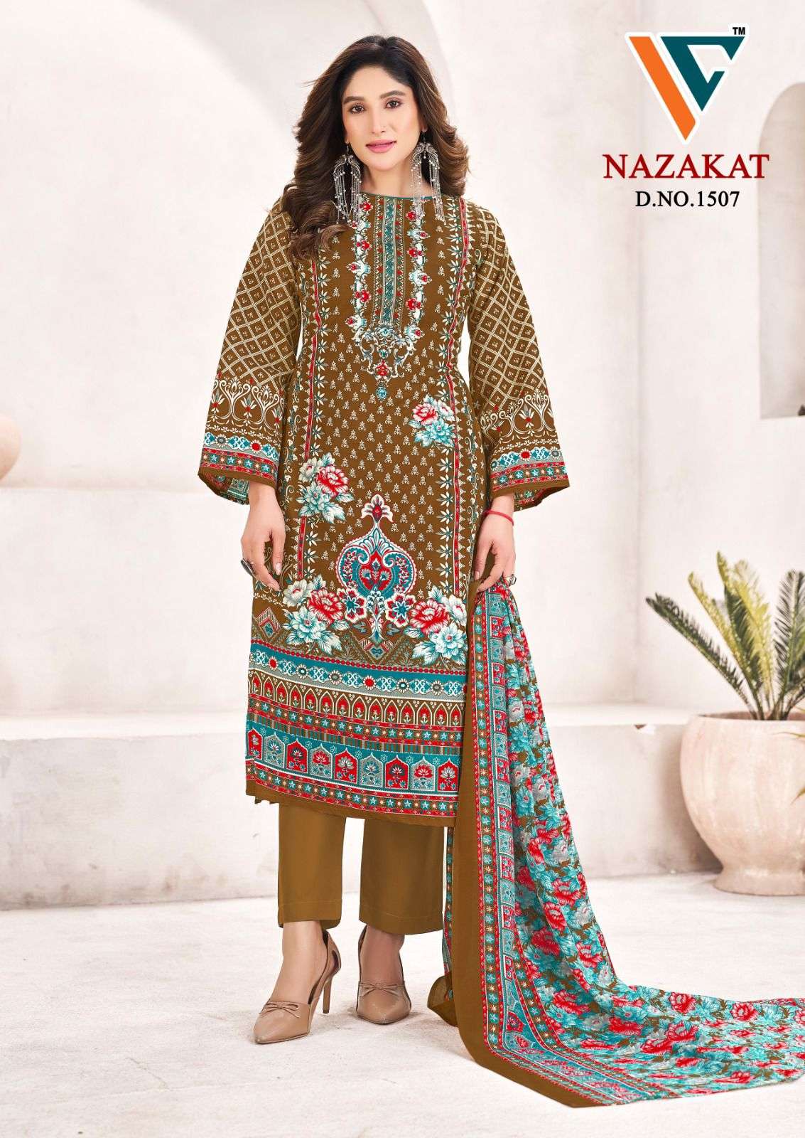 Vandana Creation Nazakat Vol - 15 Cotton Printed Pakistani Suits - Amrah Wholesale
