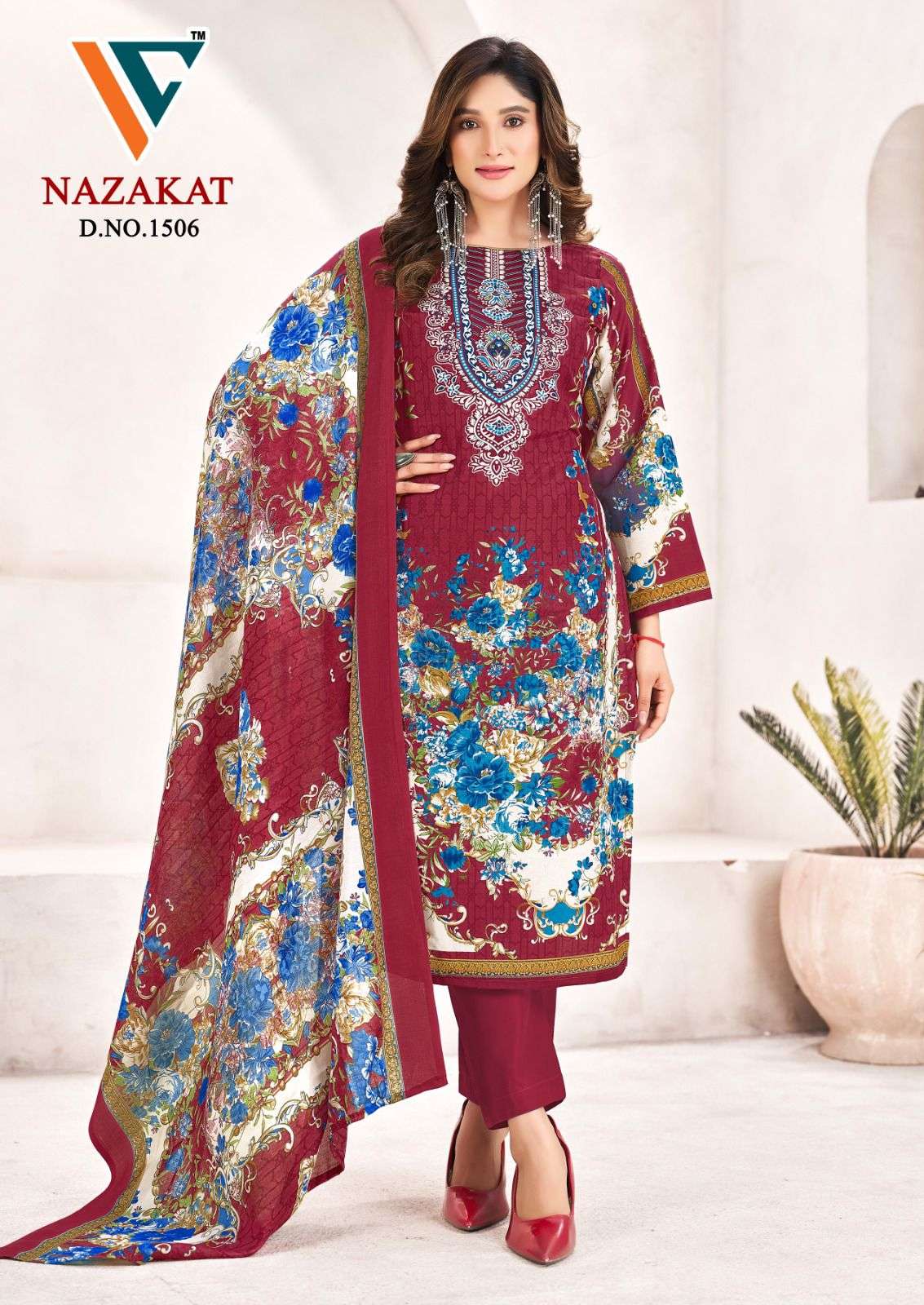 Vandana Creation Nazakat Vol - 15 Cotton Printed Pakistani Suits - Amrah Wholesale