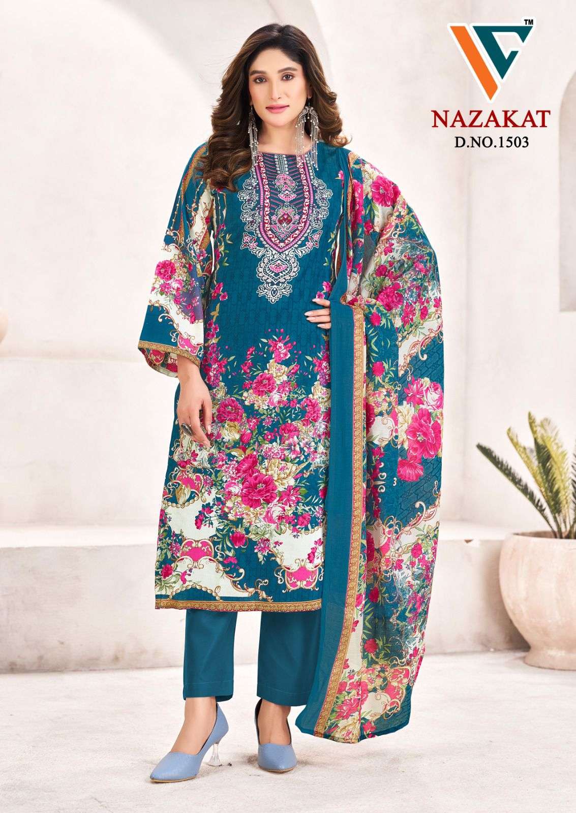 Vandana Creation Nazakat Vol - 15 Cotton Printed Pakistani Suits - Amrah Wholesale