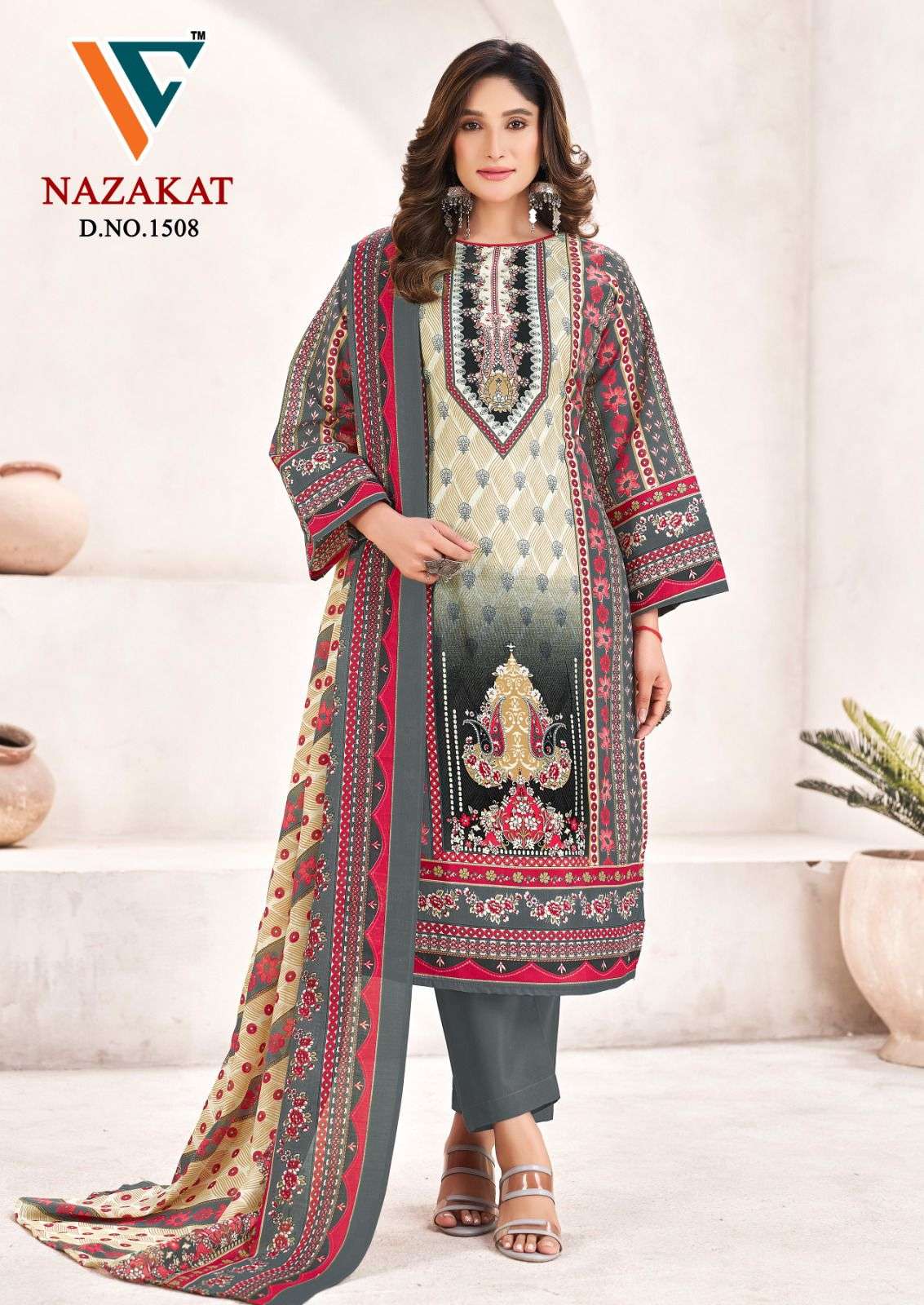 Vandana Creation Nazakat Vol - 15 Cotton Printed Pakistani Suits - Amrah Wholesale