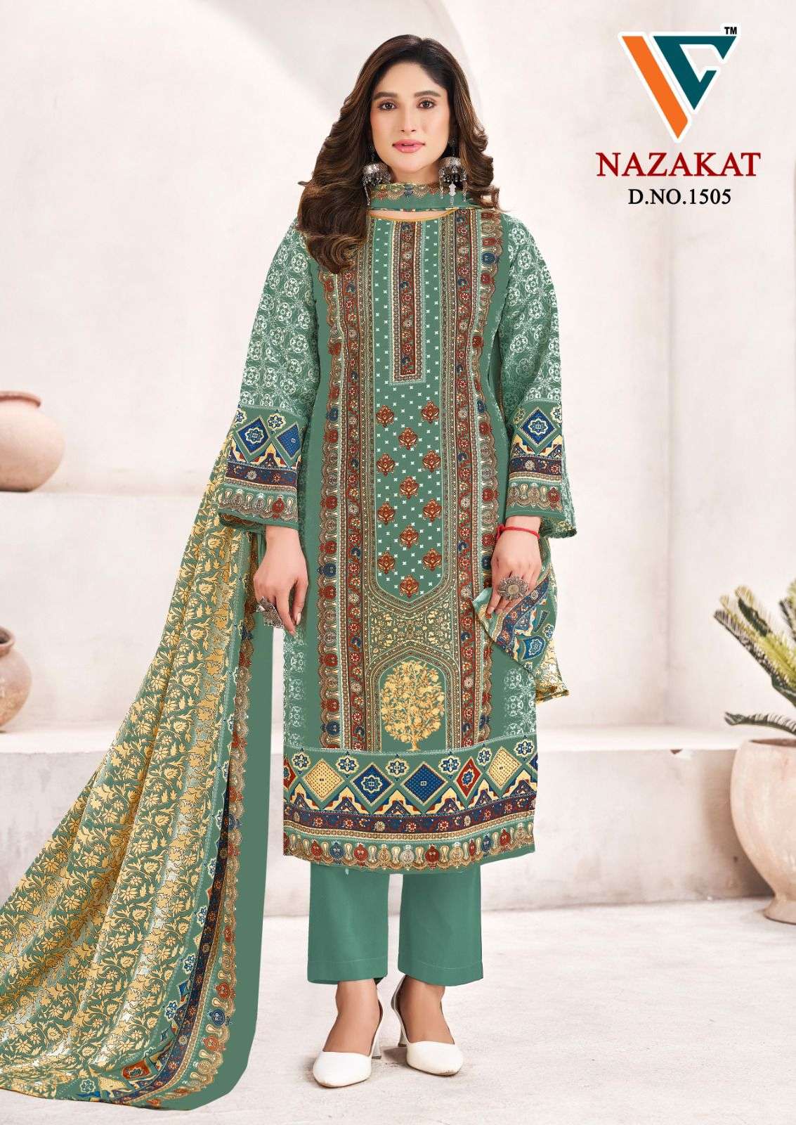 Vandana Creation Nazakat Vol - 15 Cotton Printed Pakistani Suits - Amrah Wholesale