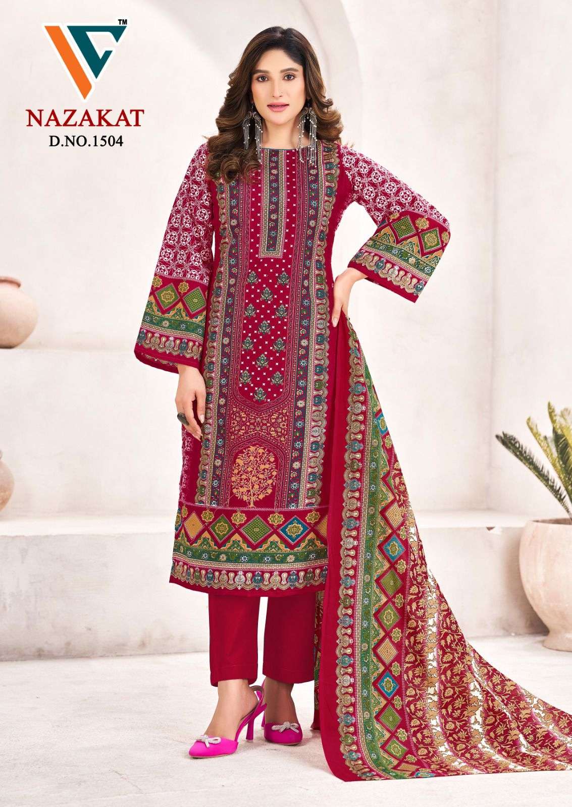 Vandana Creation Nazakat Vol - 15 Cotton Printed Pakistani Suits - Amrah Wholesale