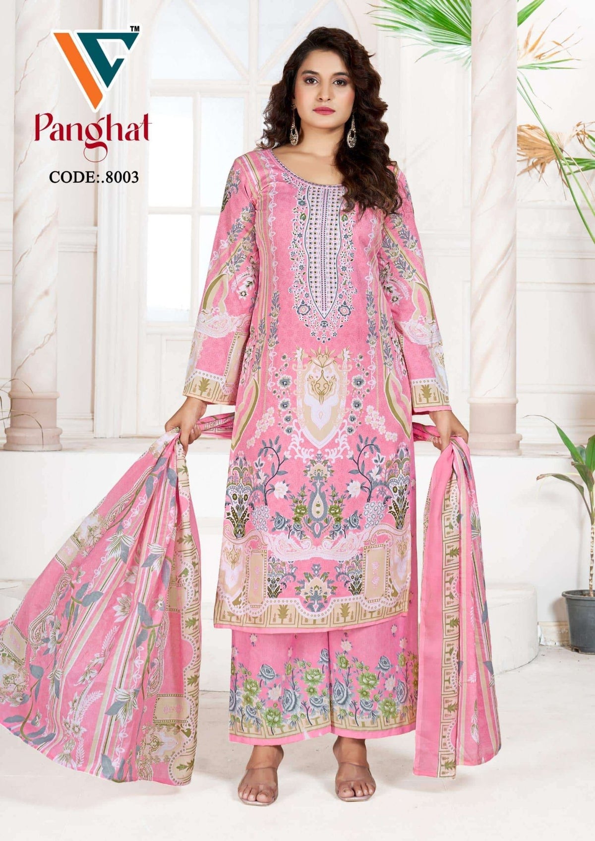 Vandana Creation Panghat Vol - 08 Cotton Dress Material - Amrah Wholesale