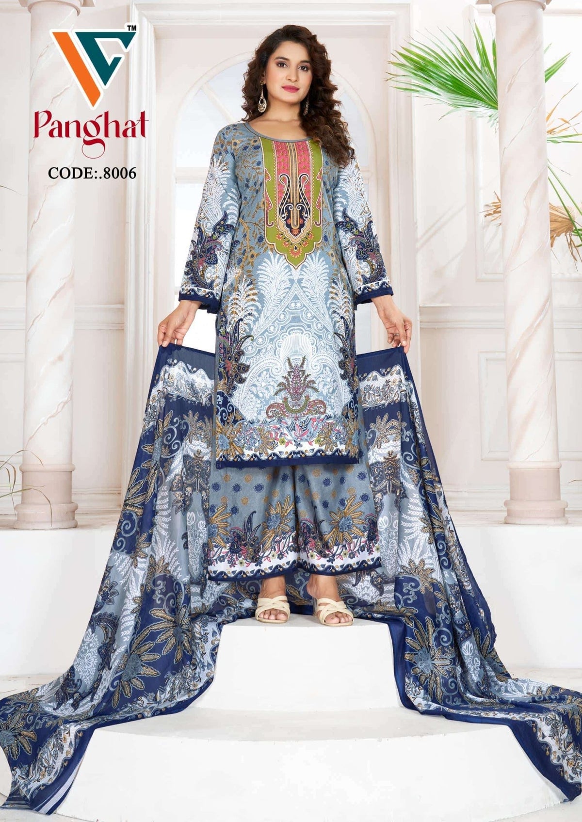 Vandana Creation Panghat Vol - 08 Cotton Dress Material - Amrah Wholesale