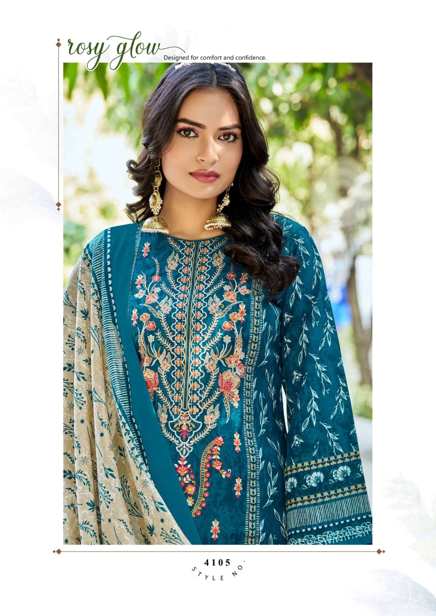 Vandana Creation Ruhani Vol 41 Cotton Embroidered Dress Material - Amrah Wholesale