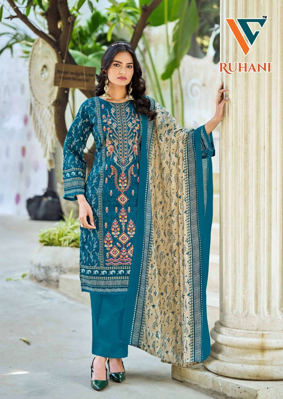 Vandana Creation Ruhani Vol 41 Cotton Embroidered Dress Material - Amrah Wholesale
