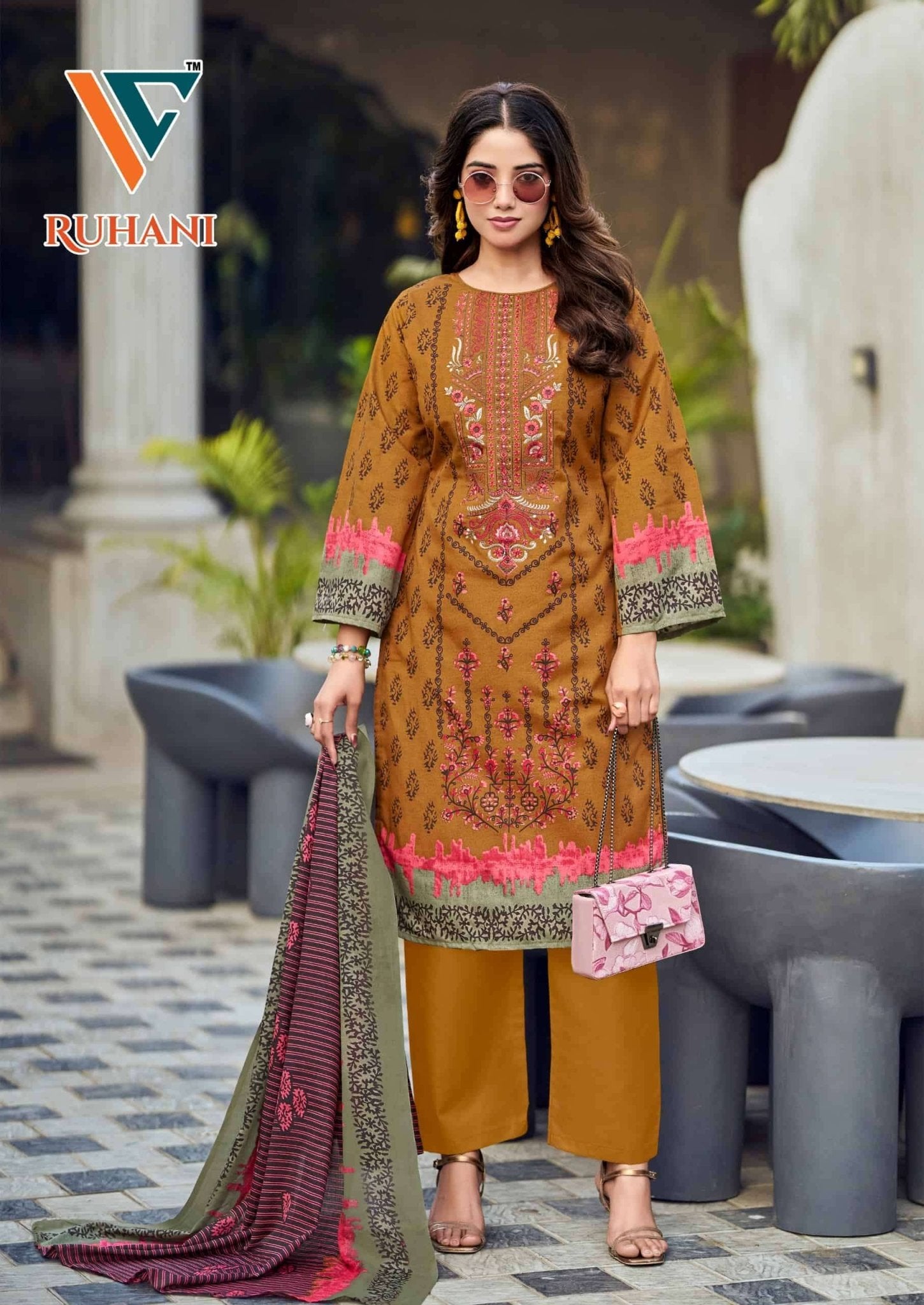 Vandana Creation Ruhani Vol 41 Cotton Embroidered Dress Material - Amrah Wholesale